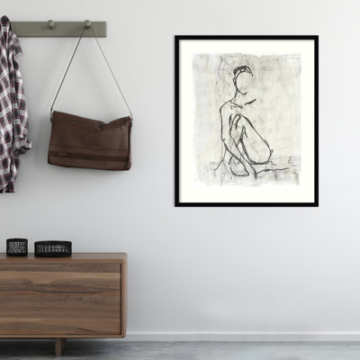 Embellished Nude Contour Sketch II by Ethan Harper - Single Picture Frame Print