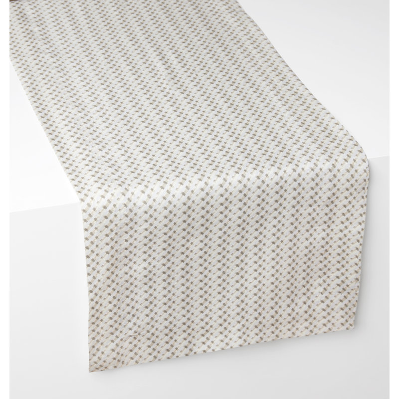 Abruzzo Geometric Table Runnner, Natural