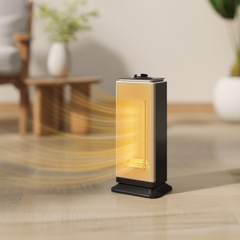 HOMCOM 2000 Watt 6824.28 BTU Electric Tower Space Heater with Adjustable Thermostat
