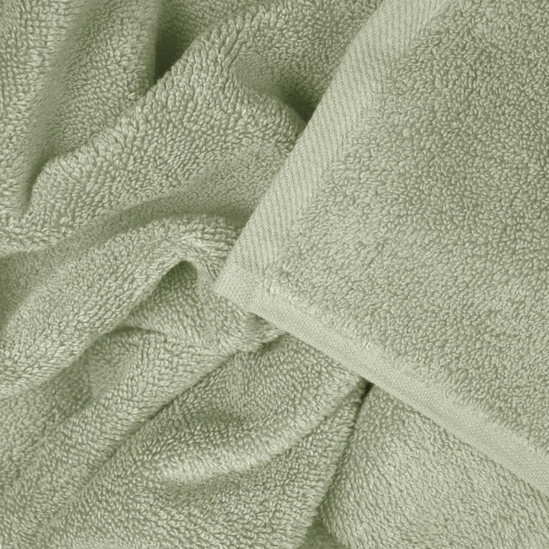 Luxury Egyptian-Quality Cotton Hand Towel Set, Sage Green