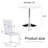 Lashaunte 2 - Person Pedestal Dining Set-346234346
