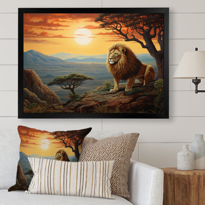 " Lion Surreal Savannah Surrealistic III "