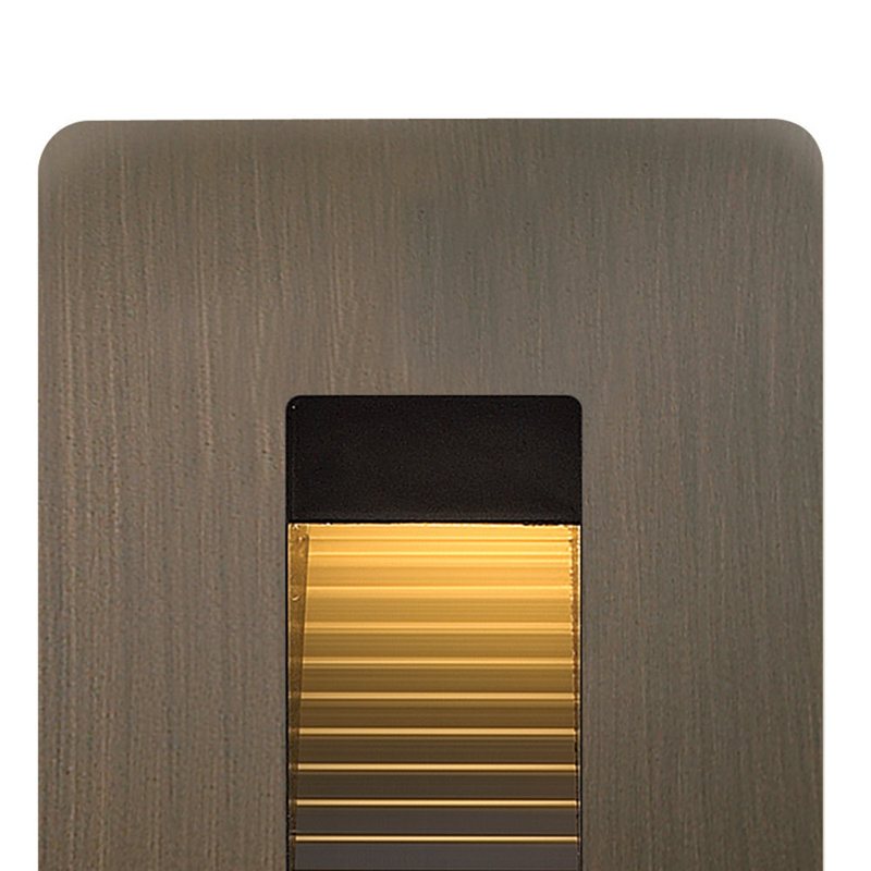 Luna 1-Light LED Step Light, Matte Bronze