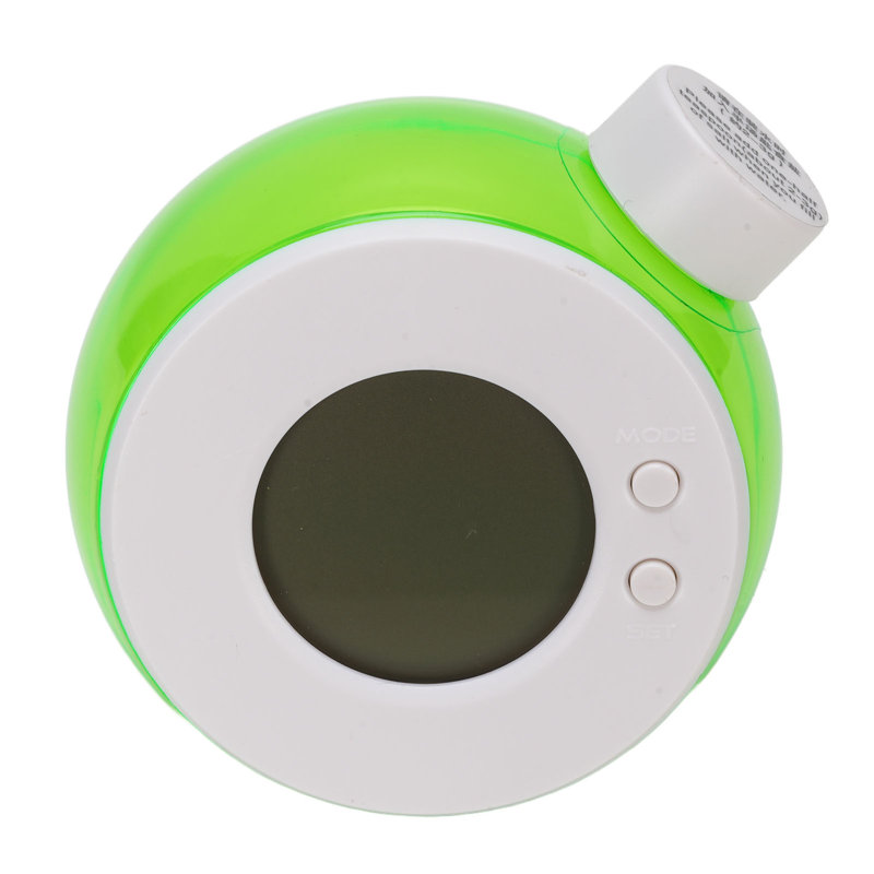 Réveil numérique DEL à eau, silencieux et économe en énergie, de type 1, pour table de chevet ou chambre à coucher., Vert