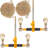 Ratchet Chain Binder, 5/16"-3/8" Heavy Duty Load Binders, with G80 Chains 7100 lbs Secure Load Limit