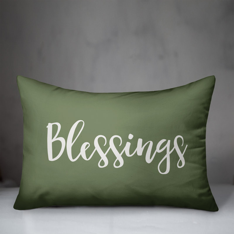 Reversible Throw Pillow, Green