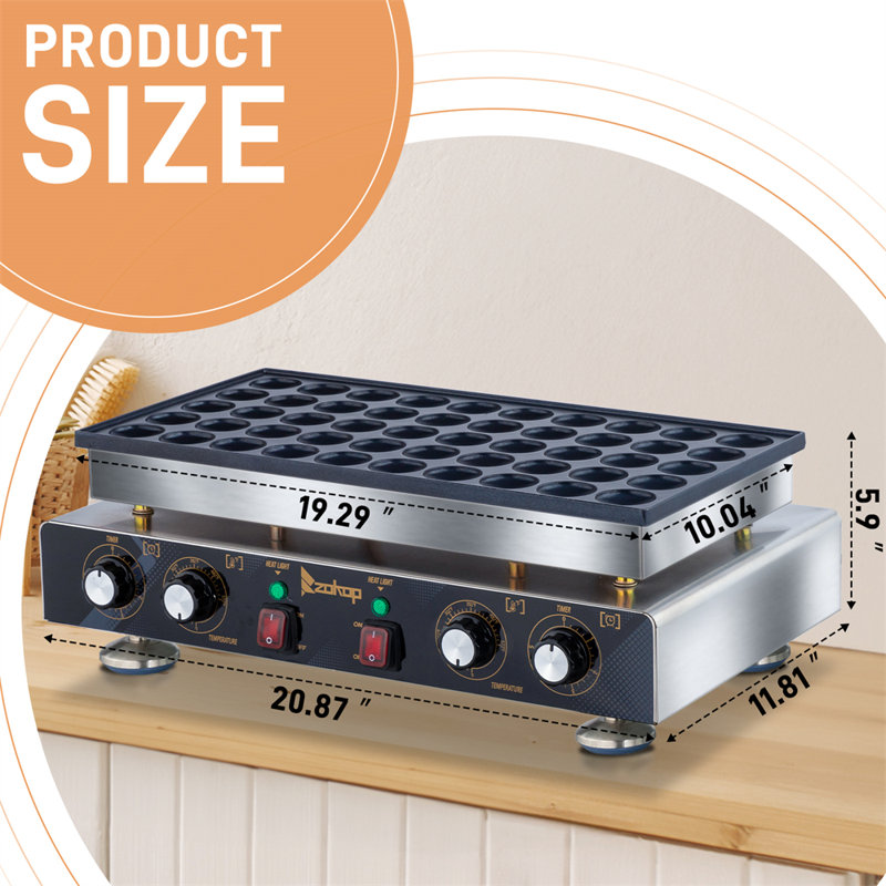 Gaufrier commercial 1800W