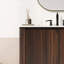 Meuble-lavabo moderne avec lavabo rectangulaire en céramique, armoire de salle de bain avec grand espace de rangement et portes à fermeture en douceur à 45 degrés, 1 tablette ouverte en bas-112897611