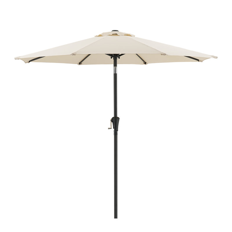Parasol de marché 108 po Ruel, Beige, 9 pi