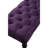 Bench In Purple For Dining Space - Solid Wood Frame With Turned Legs Black Finish 48 X 16 19.5 Inches Fabric Of & 48"W 16"D 19.5"H-108851761