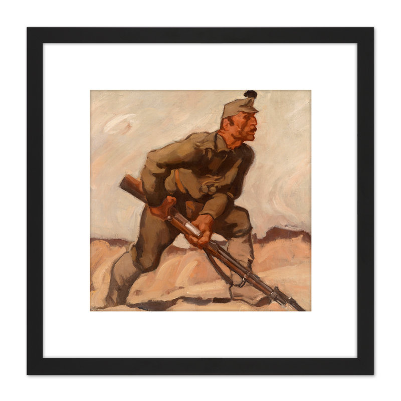 Egger-lienz Kaiserschutze Imperial Soldier - Single Picture Frame Painting