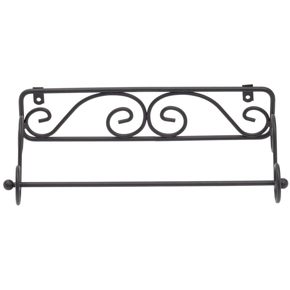 Cast Iron Free Standing Paper Towel Holder Fleur de Lis Living Finish: Black