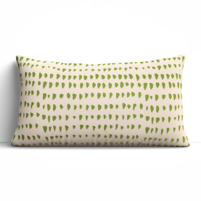 Fabray Embroidered Cotton Lumbar Throw Pillow