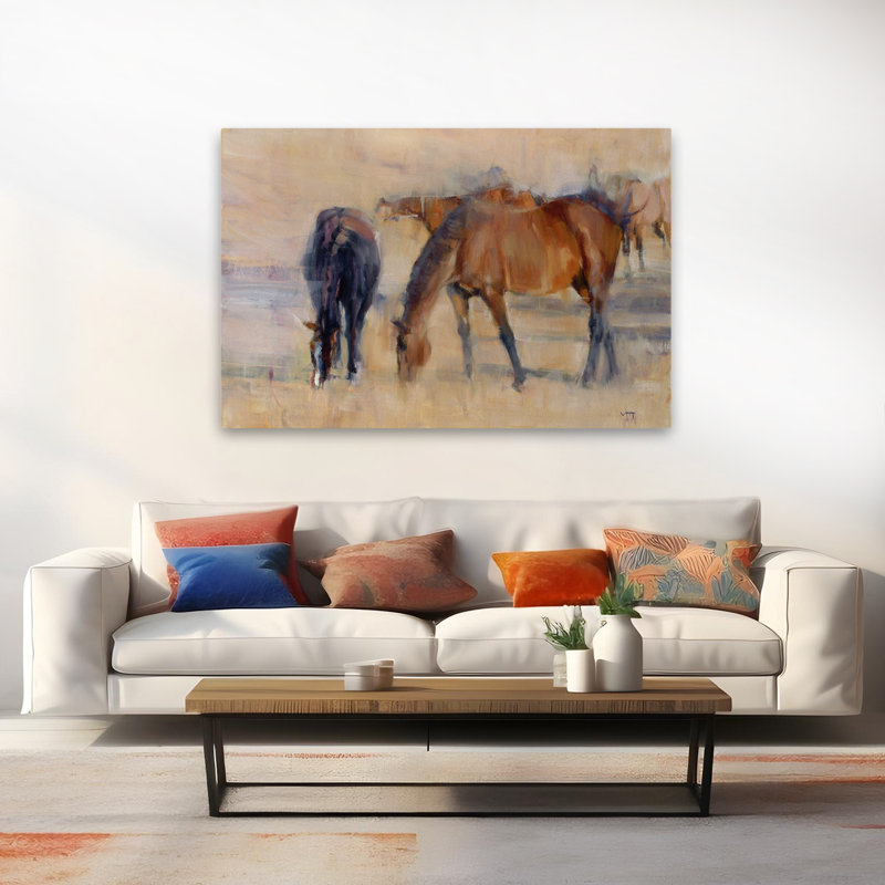 Kentucky Morning 1 - animaux, chevaux, H 40 po x l 60 po