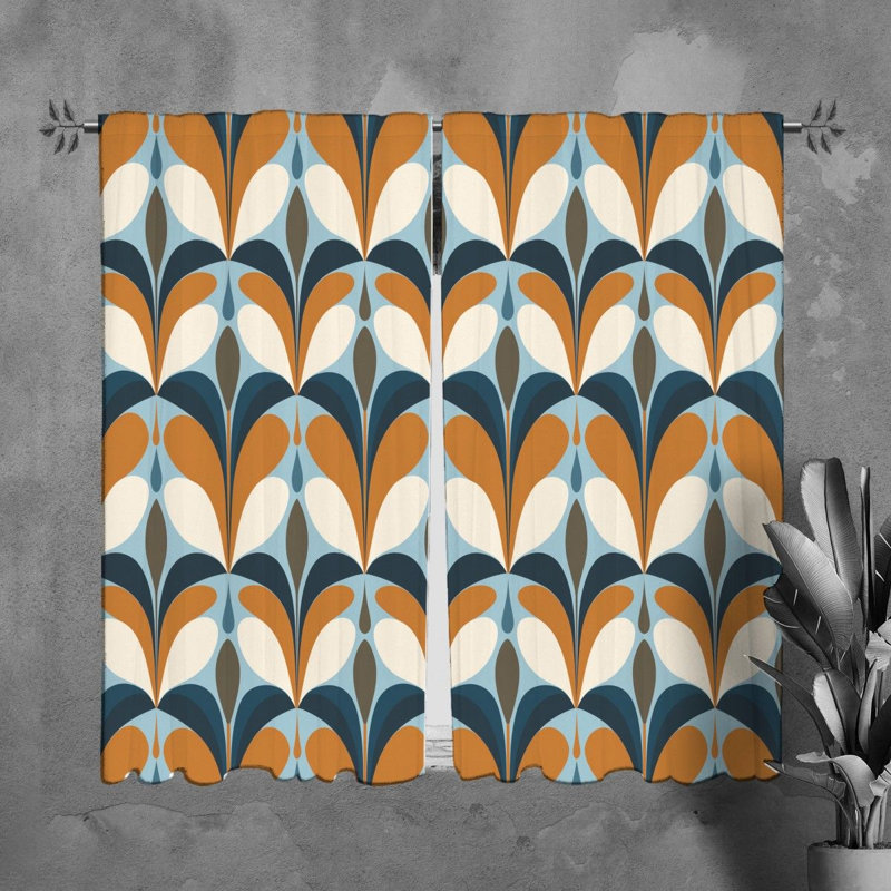Paire de rideaux obscurcissant en polyester Lianah, L 20 po x L 61 po