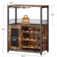 Armoire à vin à 3 niveaux avec lumières DEL pour la cuisine, le salon et le bar-244405651