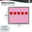 Cadre flottant Valentine's Heart Pops, design par Lish Creative-641190169-641190180