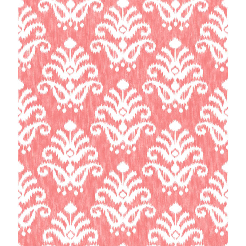 Rouleau de papier peint L 33 pi x l 20,5 po Hymes, Rose