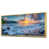 Toile avec cadre flottant or