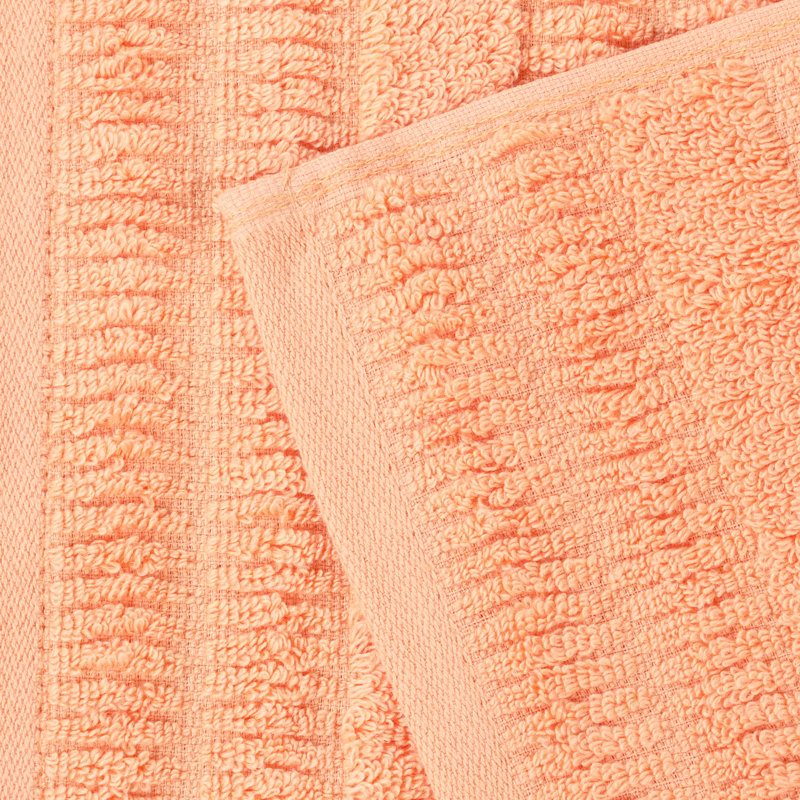 Ensemble de serviettes 9 pièces Mika Smart Twist Viscose, Pêche