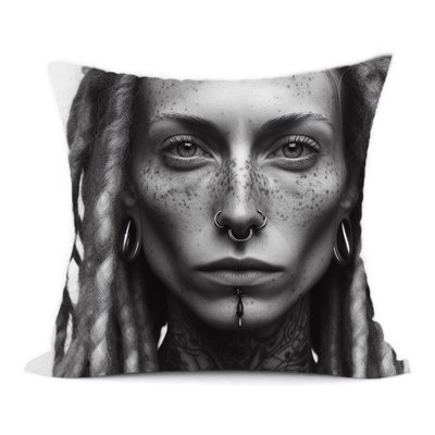 Abstract Reversible Throw Pillow