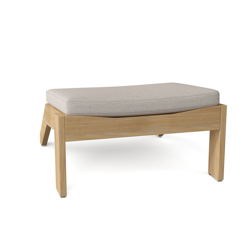 Repose-pieds Ashir, Pas de soudure, Teck naturel, Perigold Posh Oat