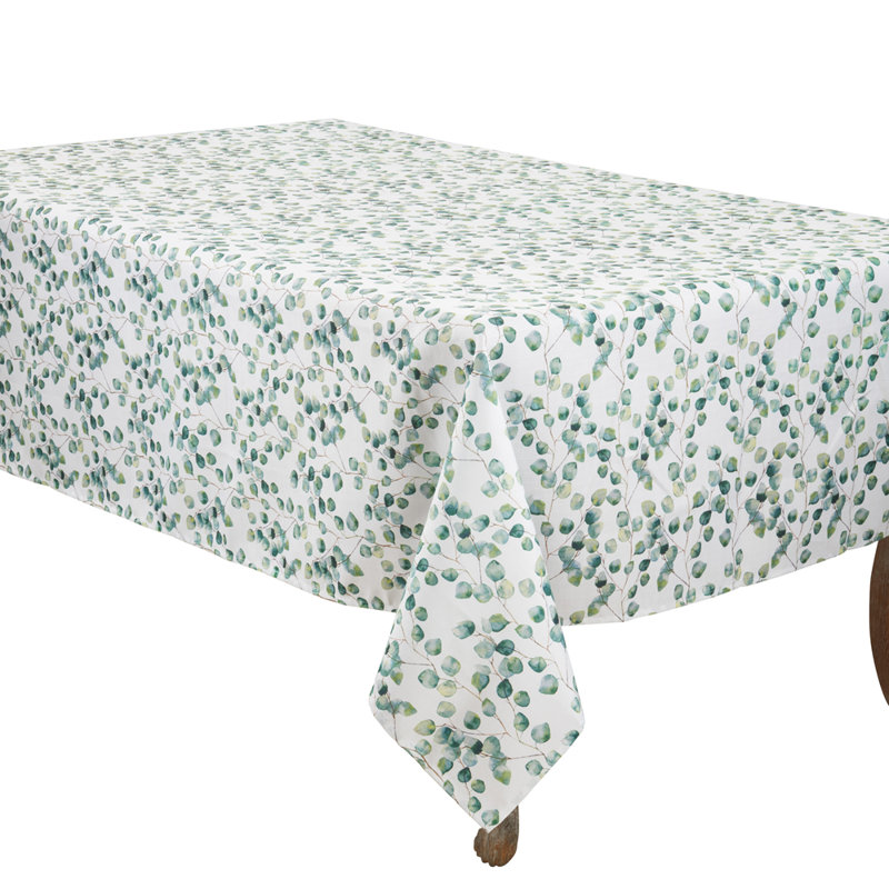 Nappe Green Eucalyptus Leaf, L 70 po x L 120 po