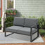 Causeuse de patio en aluminium avec coussins-631281850