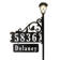 Boardwalk Double-Sided Reflective Yard Address Sign With Name Rider And LED Solar Light- 48"