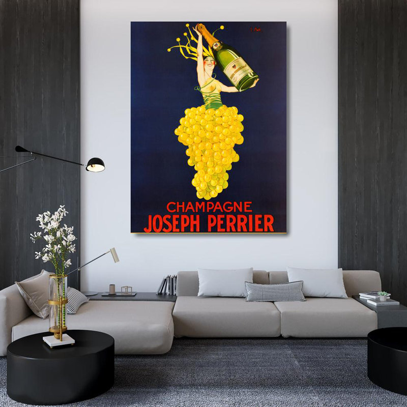 Champagne Joseph Perrier, 48" H x 35" W