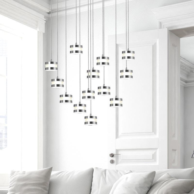 Karter 13 - Light Cluster Pendant, Chrome