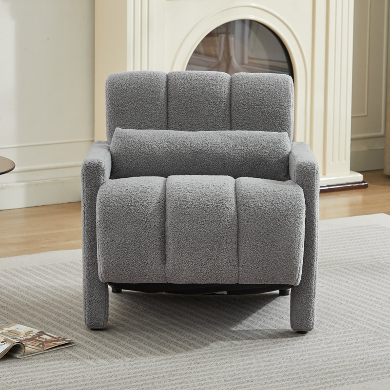 Jakeim 28‘’ Upholstered Accent Chair with Arm, Gray