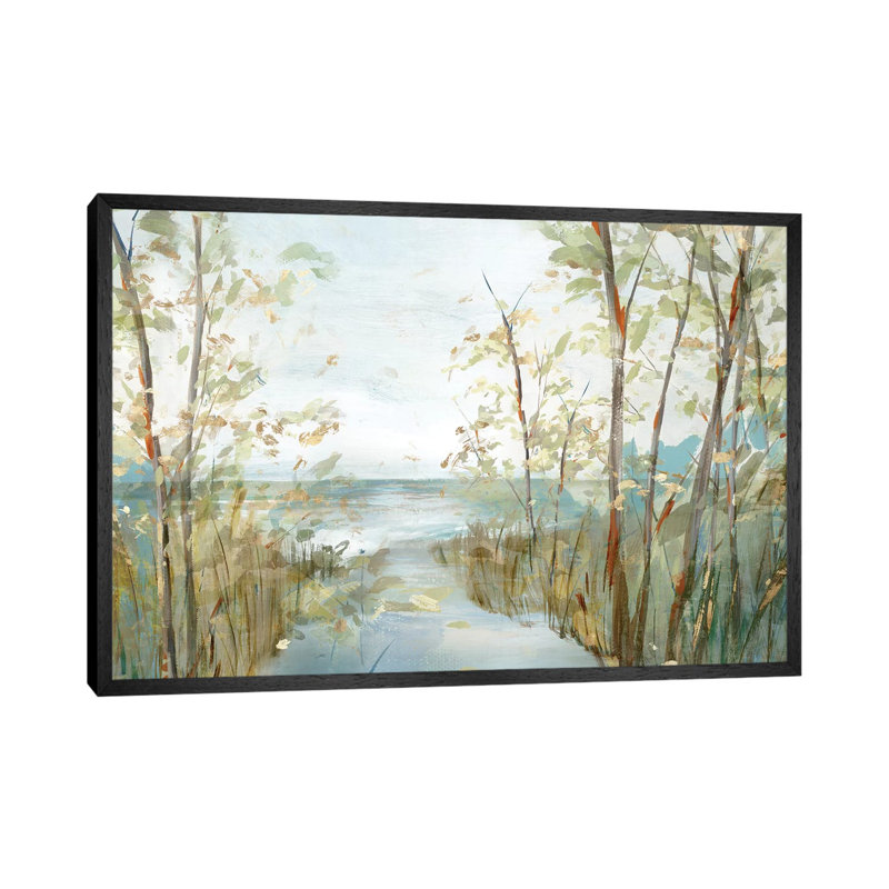 Beach Lookout by Isabelle Z - Painting on Canvas, 152.5 cm H x 101.5 cm W, Black Framed