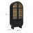 Nyx Arched Display Cabinet In Black