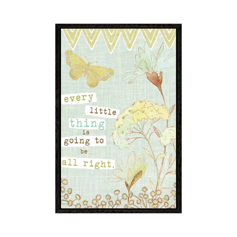 Every Little Thing by Stephanie Ryan - Painting on Canvas, Black Floater Framed, 66.04cm H x 45.72cm W x 3.81cm D