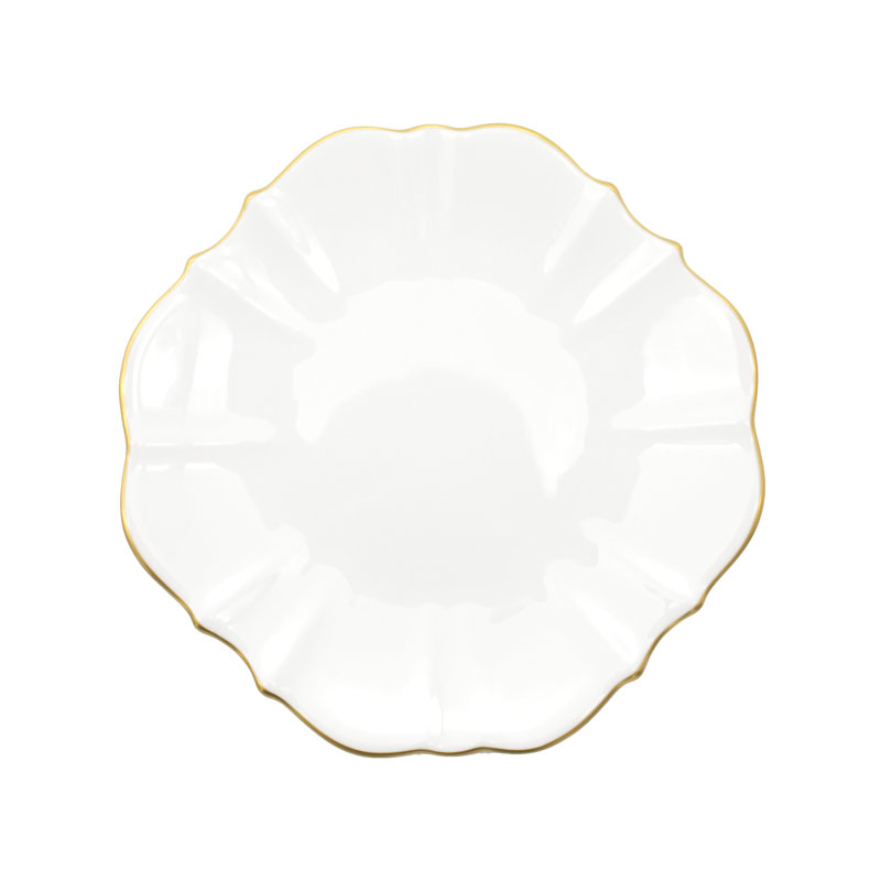 Amelie Bone China Dinner Plate, Brushed Gold