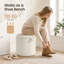 44.5cm Corduroy Storage Ottoman,2-in-1 Storage Stool with Tray Top