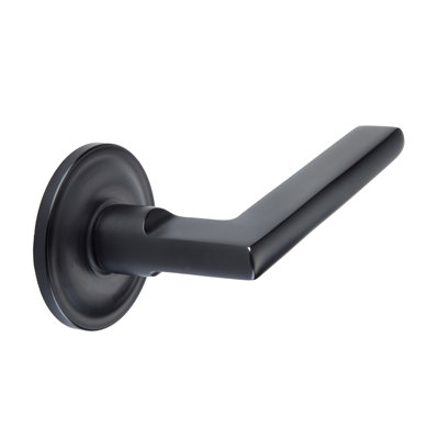 Bravura 839-0 Delray Dummy Lever on Traditional Round Rose in Matte Black
