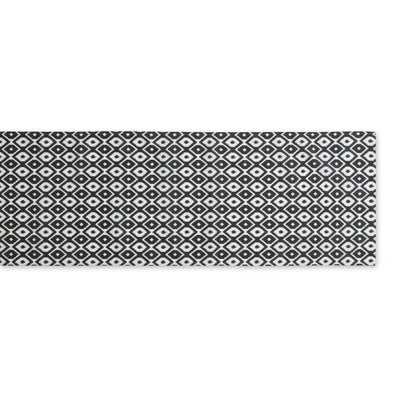 Chemin de table noir IKAT 14 x 72 po