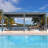 16 x 12 Ft Louvered Pergola with Pull-Down Screens, Aluminum Outdoor Gazebo with Adjustable Waterproof Roof for Patio, Deck & Hot Tub, Dark Gray-87140726-90614302-131508061