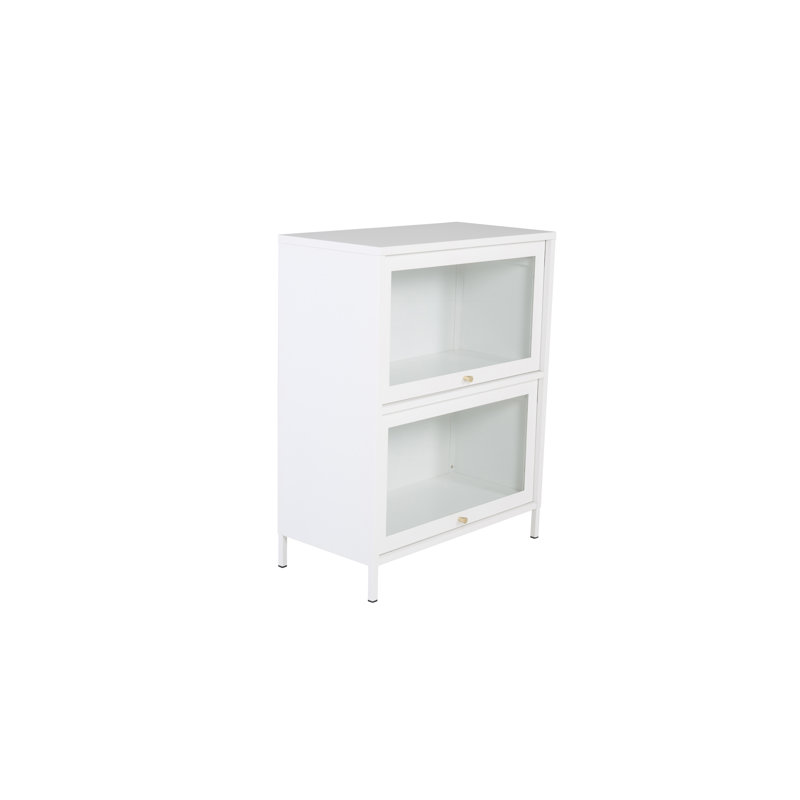 Isiah 80cm Wide Solid Wood File Cabinet, White
