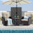 Maximos 3-Piece Outdoor Swivel Chairs with Cushions-2035933320-2035933322
