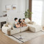 Canapé moderne en mousse à mémoire de forme compressée, grands canapés modulaires pour le salon, canapé modulaire Cloud pour animaux de compagnie, tissu en velours côtelé, causeuse très profonde, aucun assemblage requis, beige-1245624417