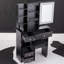 Coiffeuse 29,2 po + tabouret rembourré-290598539