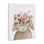 Toile douce lapin et fleurs, design par Anna Lischenko