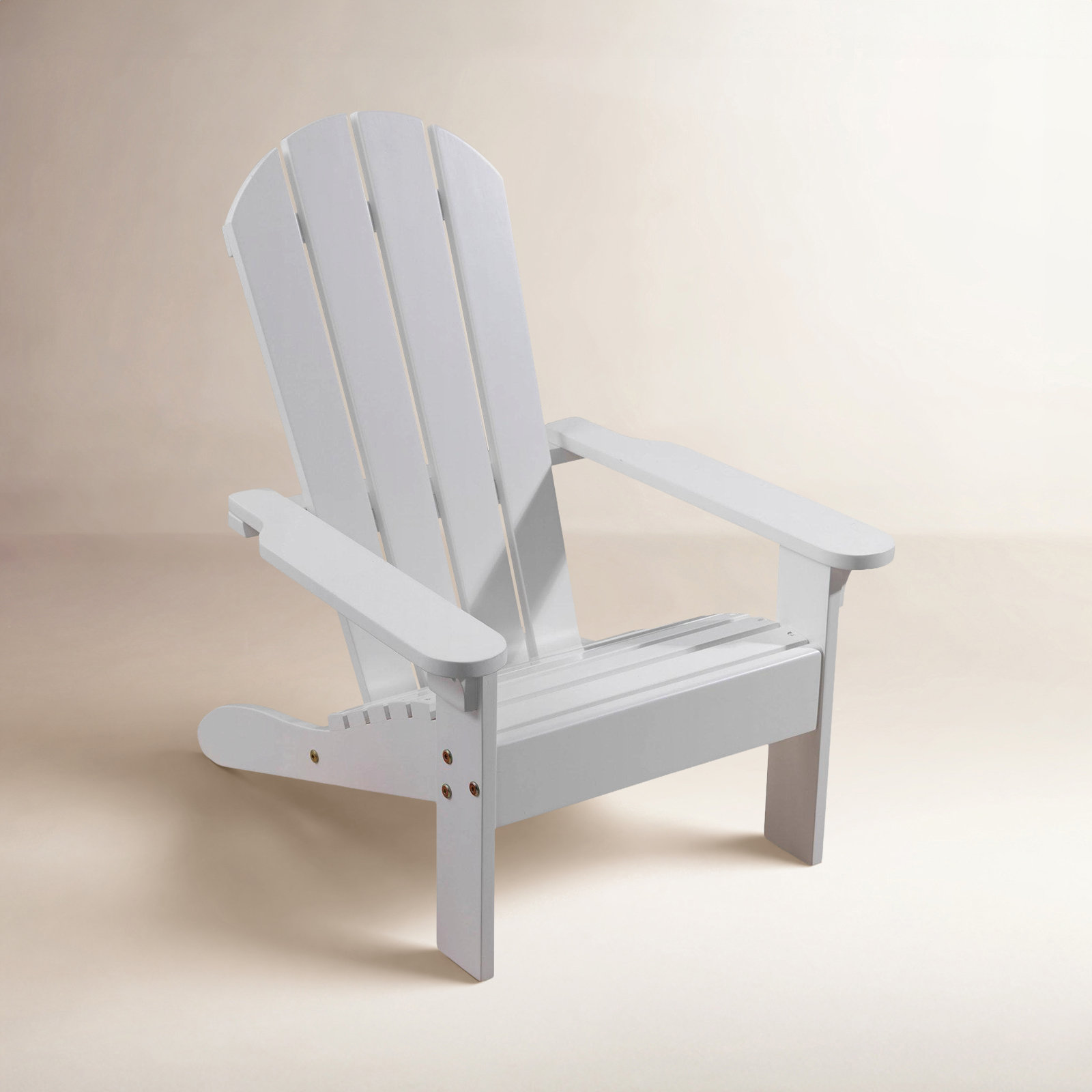 Kids Outdoor Adirondack Chair, White