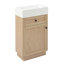 Meuble-lavabo 18,5 po avec lavabo en résine et armoire de porte