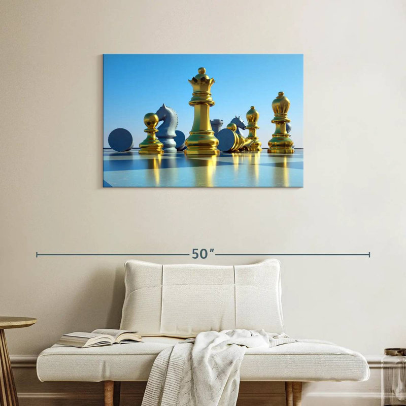 Senne Chess Board Reflection, 24" H x 36" W
