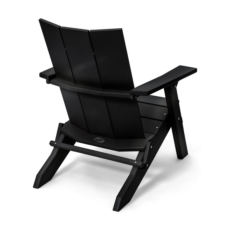 Chaise Adirondack pliante Birds Choice Stanton, Noir