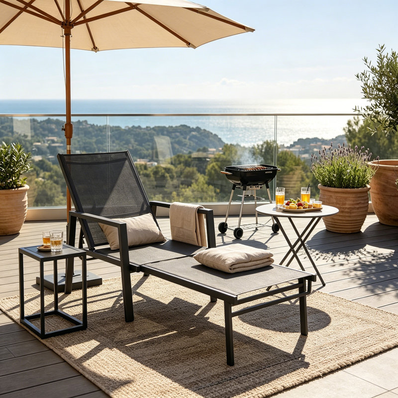 185cm Long Single Chaise